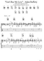 Can't Buy Me Love  Adam Rafferty (Beatles Solo Fingerstyle Guitar). Tabs and Sheet music for Guitar